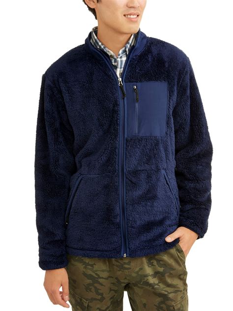 fleece jacket men's walmart|walmart men's sweatsuits.